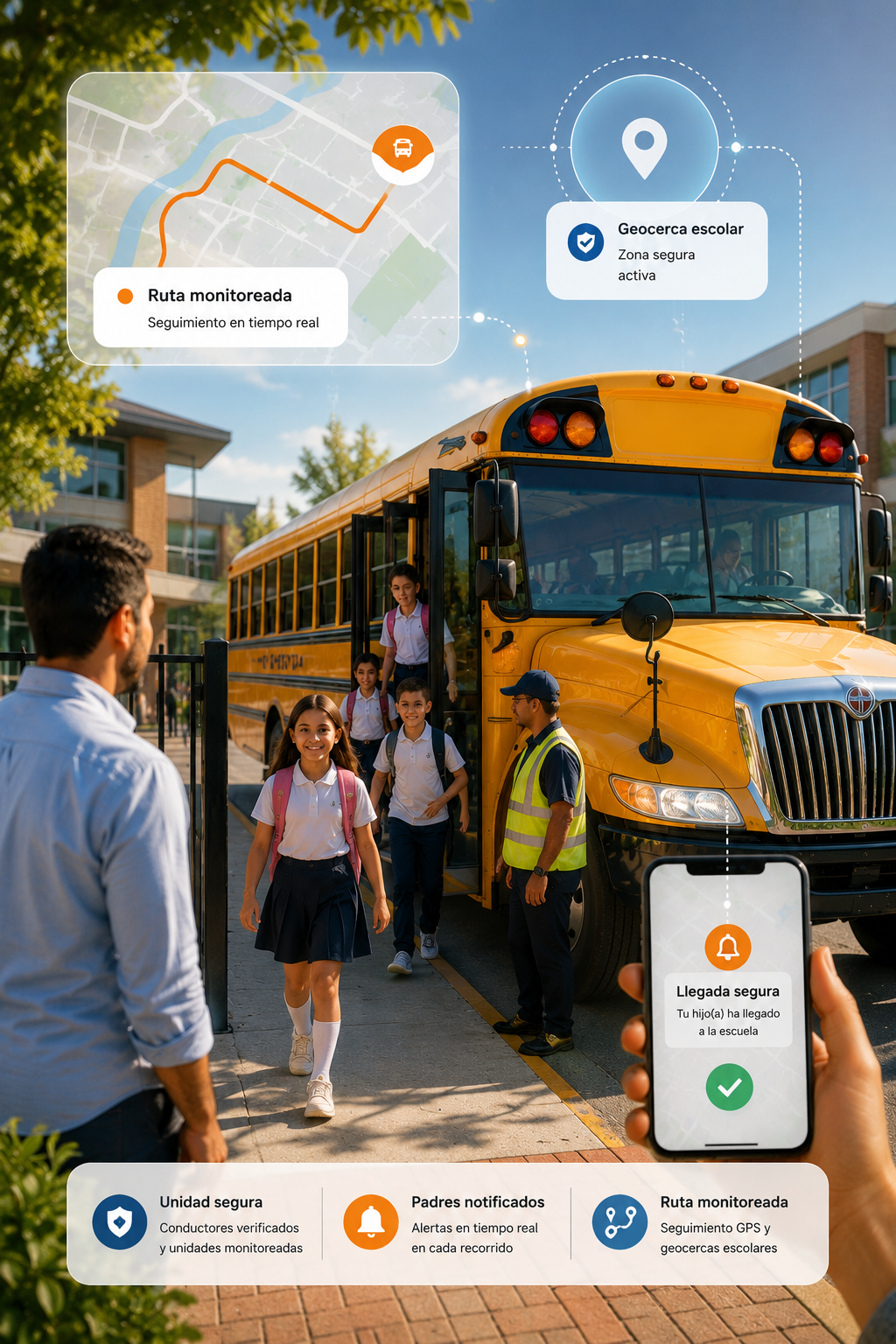 Seguridad en transporte escolar